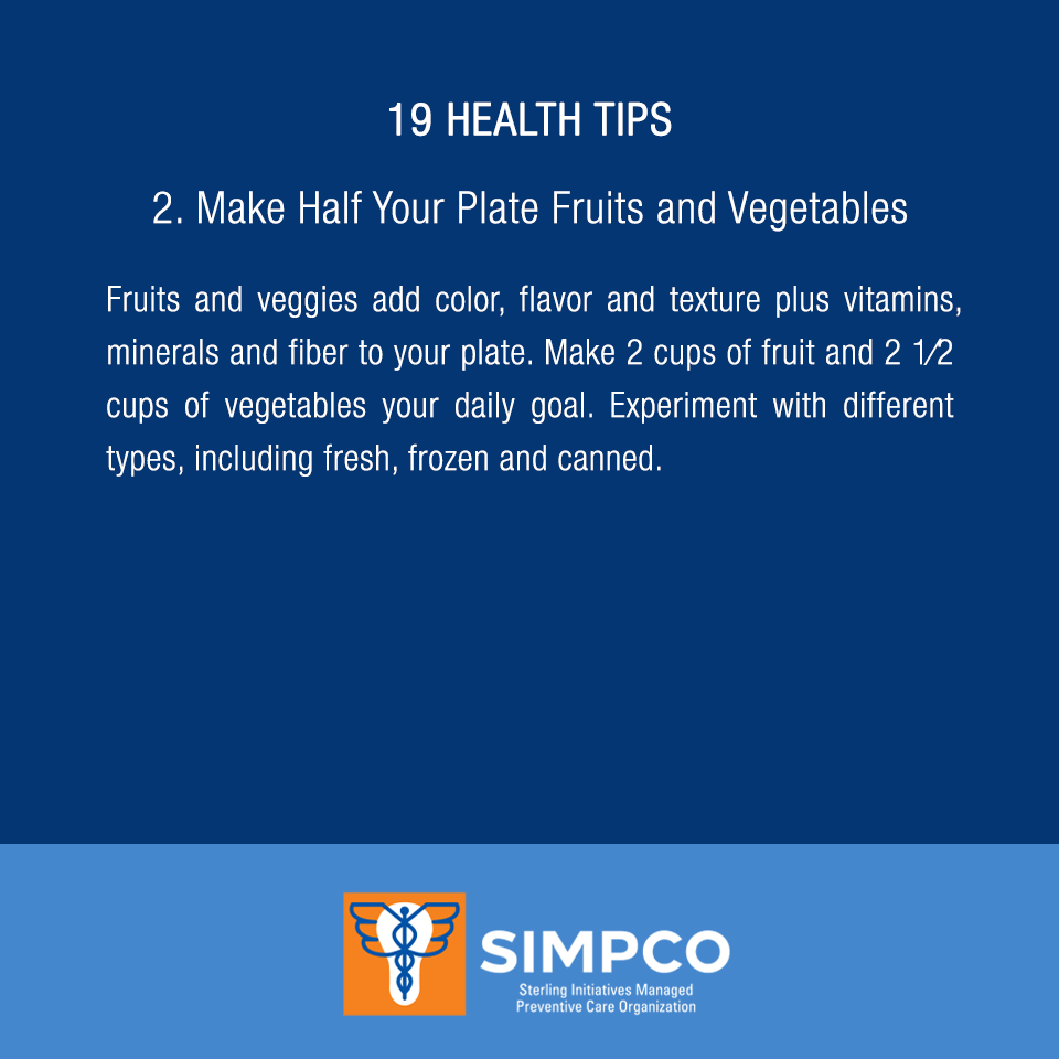 National Nutrition Month 19 Health Tips Cont Simpco Solution 9437